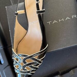 Tahari Black and White Women's Heels